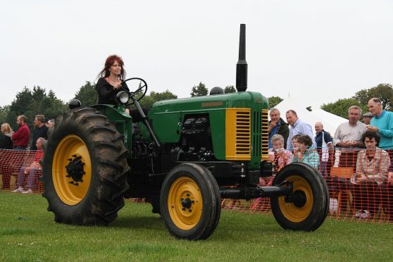 A Turner Yeoman of England diesel tractor on parade at a rally in Ayrshire