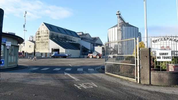 The Whyte and Mackay distillery in Invergordon