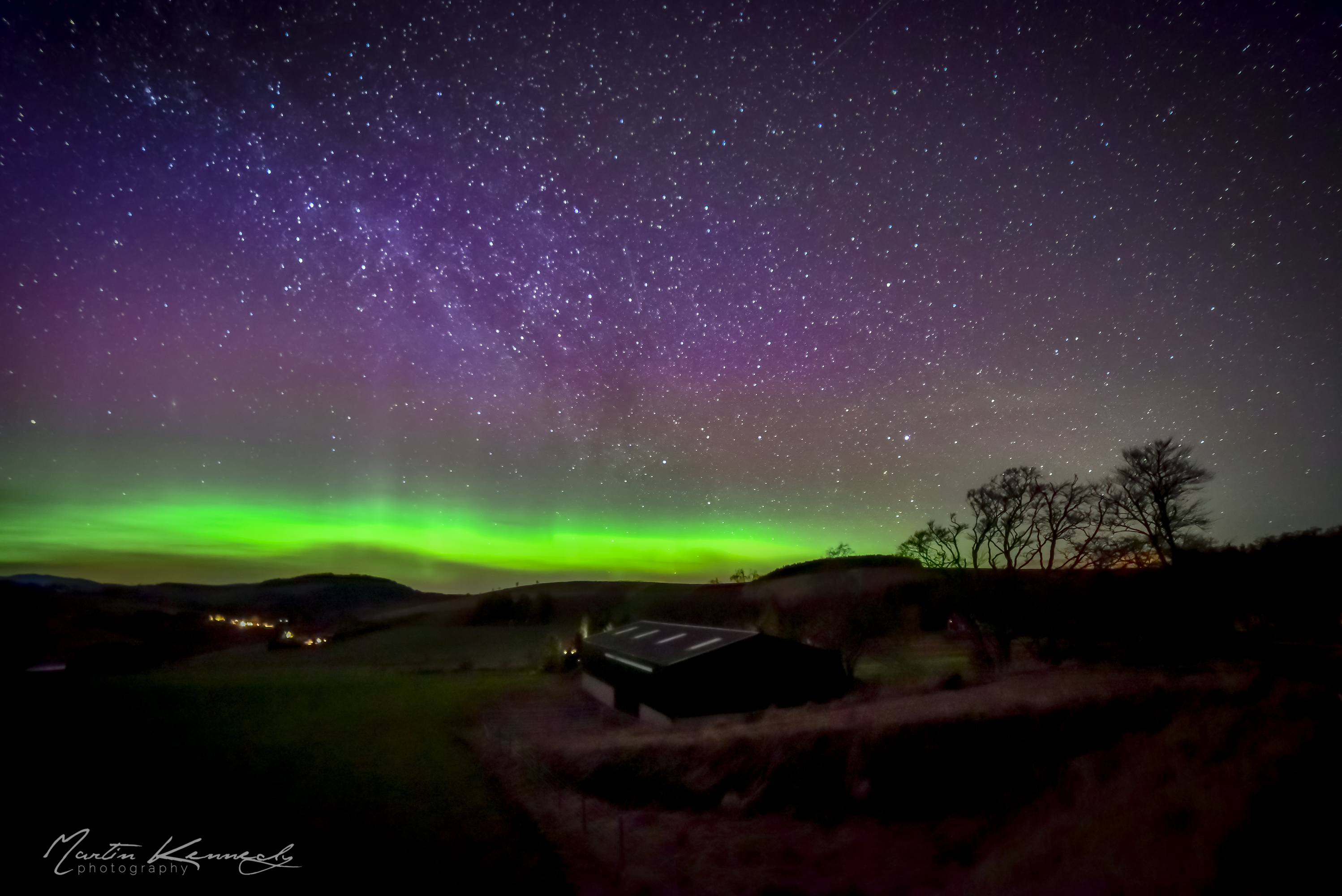 This shot of the Northern Lights was captured at Lumphanan by Martin Kennedy.