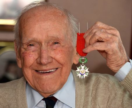 Bill Diack, 93, with his Legion D'honneur medal.
