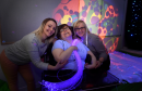A new multi-million day centre for adults with learning and physical disabilities which will replace the outdated Rosehilll Day Centre, was opened at Mastrick. Centre user Gemma Cook enjoys the sensory room with support workers Elaine Clark (left) and Tracey Duncan.