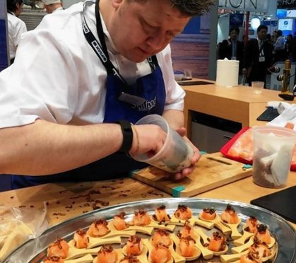 Scottish chef Mark Greenaway at the Boston expo