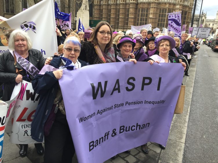 Northeast Waspi women descend on parliament