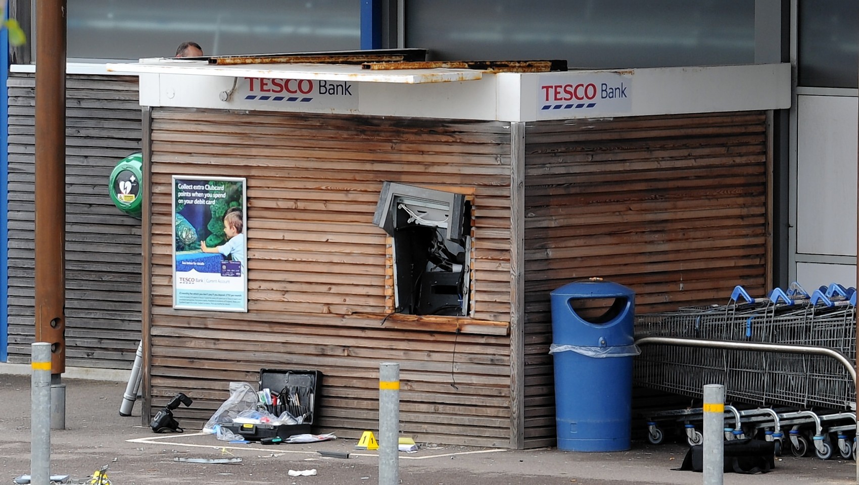 ATM raiders targeted Tesco Metro in Newtonhill during their crime spree.