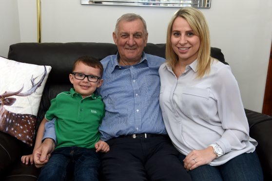 Pictured from left are Owen Weston, 5, Ally Smollett and Shelley Weston.