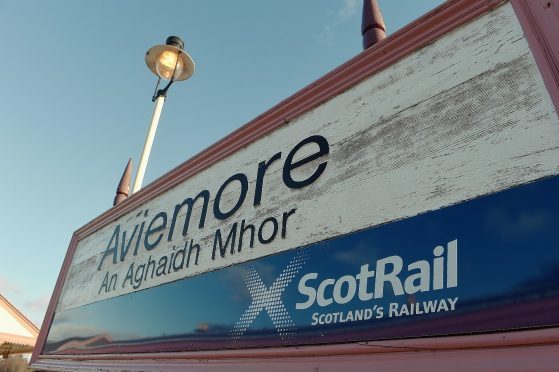 The drugs were stashed at Aviemore Railway Station