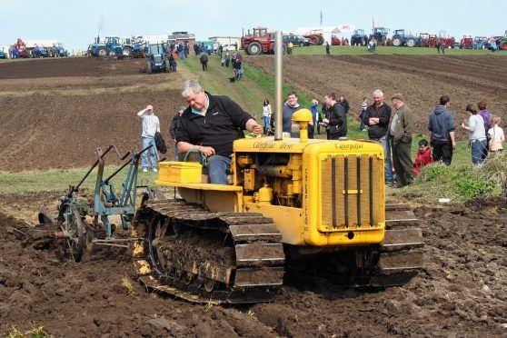 The event features displays and demonstrations with all sorts of farm machinery