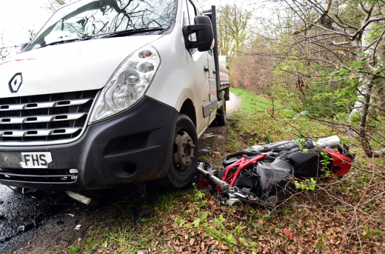 The collision happened on the Nether Aden Road near Mintlaw