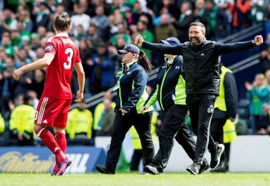 Aberdeen manager Derek McInnes at full time in the Scottish Cup semi-final