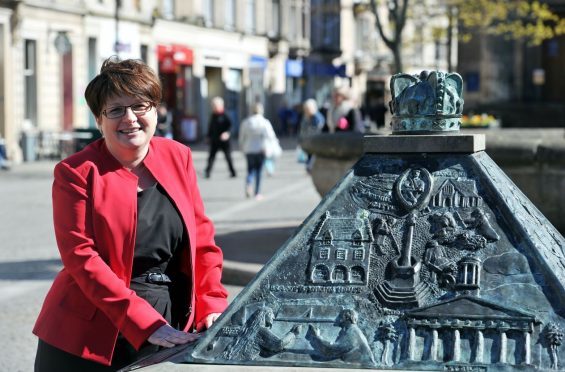 Gill Neill, chief executive of Elgin Bid, is positive about the town centre's future.