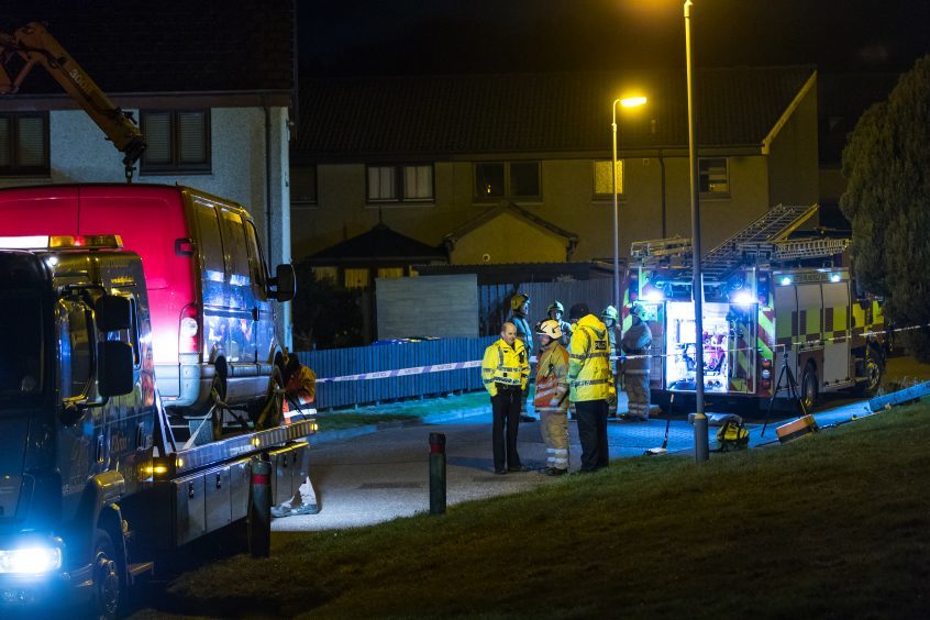 A seven year old boy was killed after the crash on Brechan Rig, Elgin