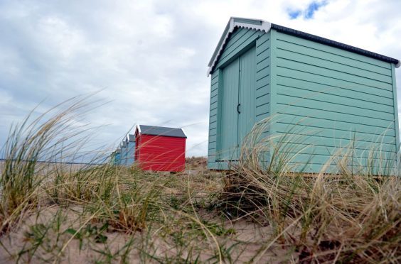 Seven of the 10 huts on Findhorn beach have already been sold.