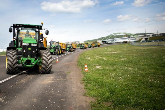 Tractors at last year's contest