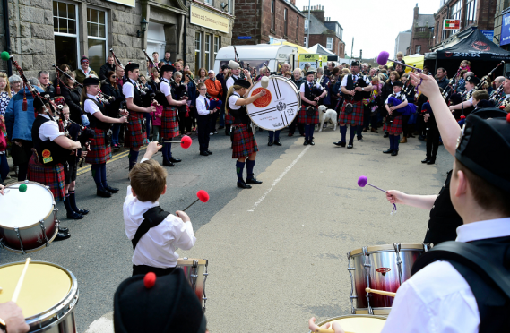 The May Day event in Turriff attracts massive crowds each year