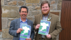 Forres candidate Fabio Villani and convenor James MacKessack-Leitch launch the Green party's manifesto for the Moray Council election.