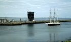 The enormous tall ship has arrived in Aberdeen