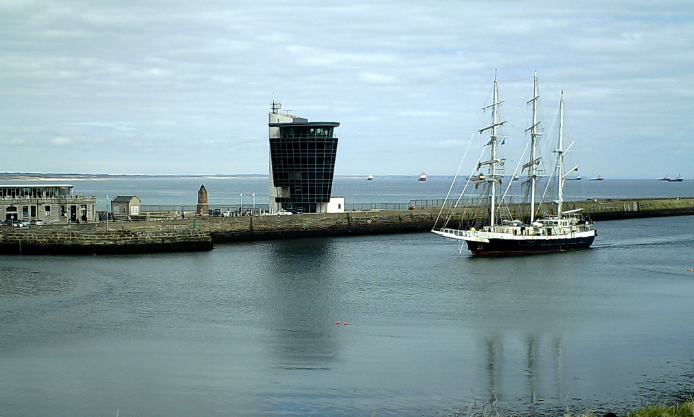 The enormous tall ship has arrived in Aberdeen