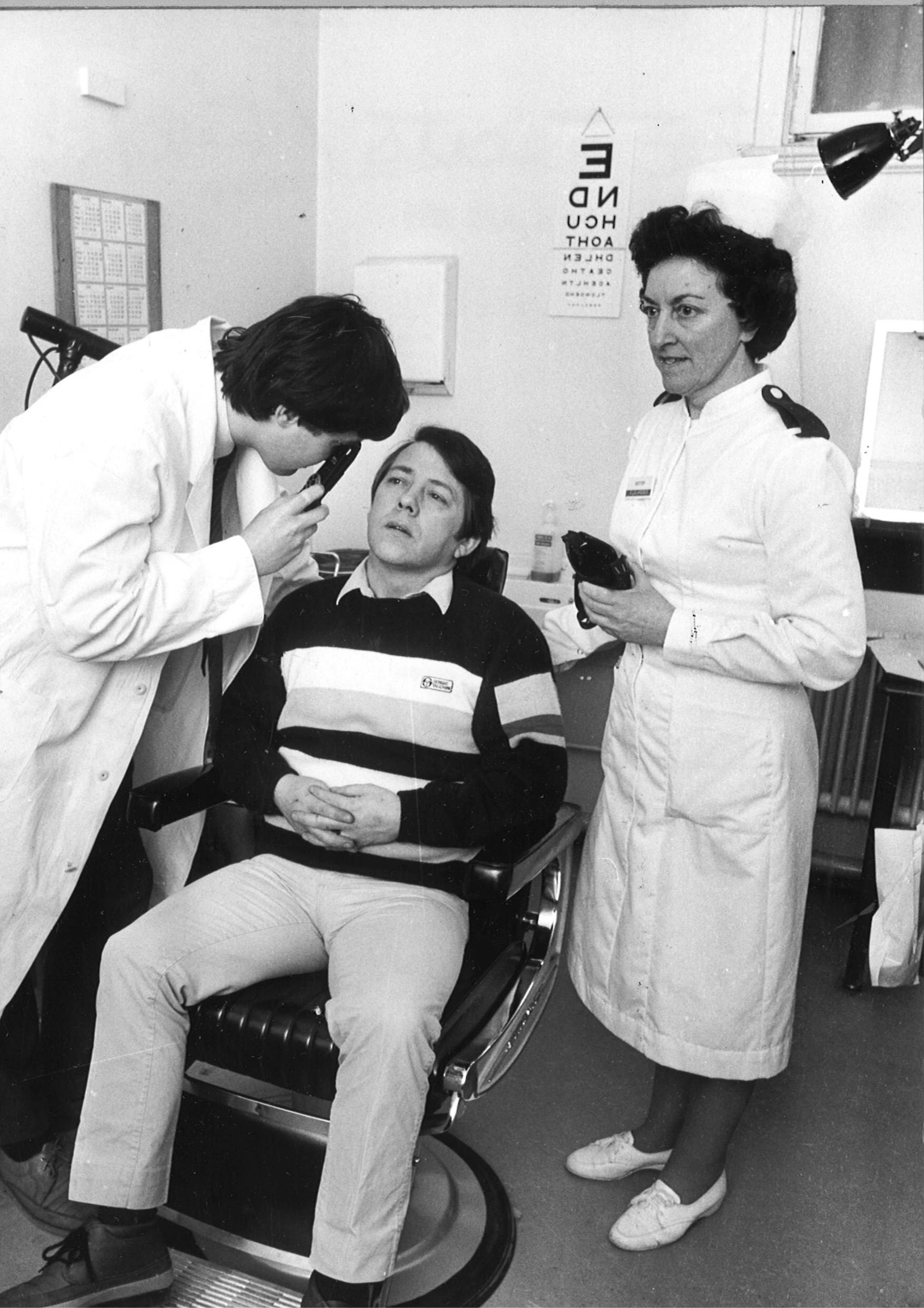 Patient examined in WH eye clinic in 1985