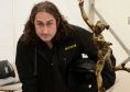 Comedian Ross Noble with the SSDT winners’ trophy.