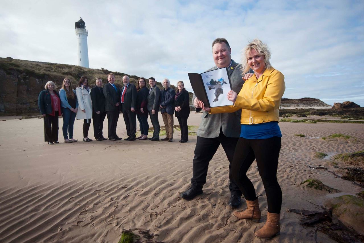The SNP group launched their manifesto at Lossiemouth beach yesterday.