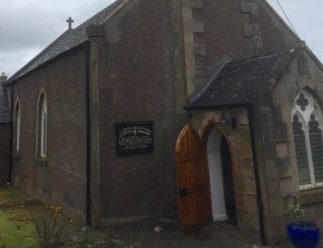 St Peter's Episcopal Church in Stornoway. The collection box was situated just inside the front door.