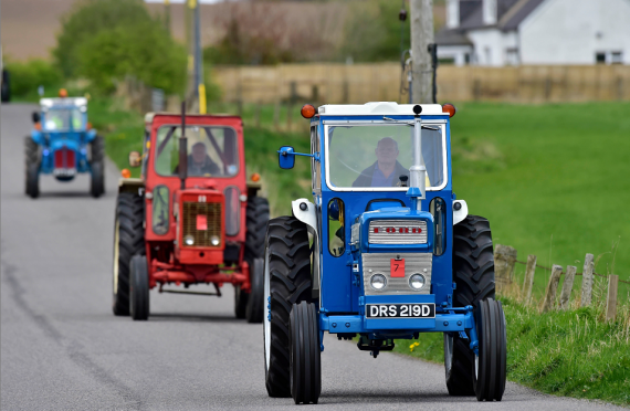 Almost 100 tractors took part in this year's run.