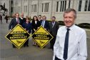 Willie Rennie with Aberdeen Liberal Democrats. Picture by Kenny Elrick