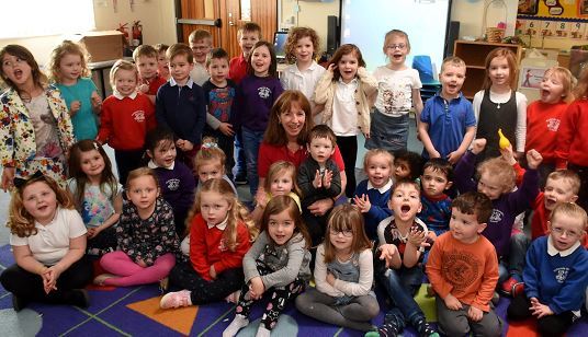 Teacher Gill Macaulay retires from Kellands Primary School after 39 years in the job.