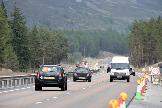 The Kincraig to Dalraddy section of the A9 dualling programme.