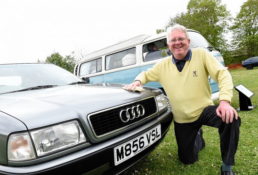 John Smith with his Audi 80