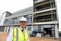 Head teacher, Hugh McCulloch, and the exterior of the building.
Pictures by Gordon Lennox