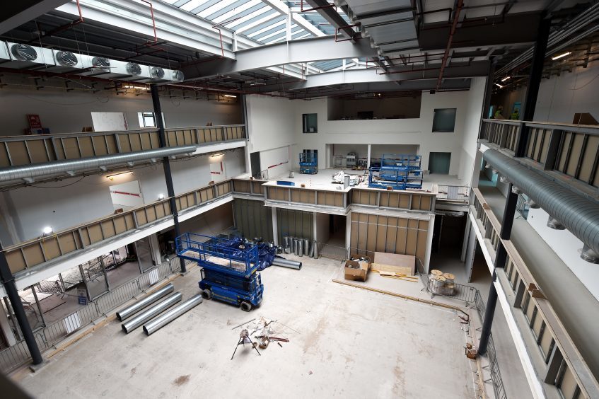 A view of the central atrium.