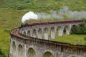 The Jacobite steam train passing over the Glenfinnan Viaduct at the head of Loch Shiel, Lochaber, Highlands of Scotland
Picture Credit : Paul Tomkins / VisitScotland