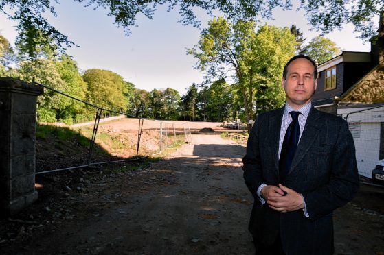 Cllr Martin Greig at Inchgarth House. Pic by Colin Rennie.