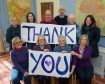 Members of Nairn Book and Arts Festival with their message to the public