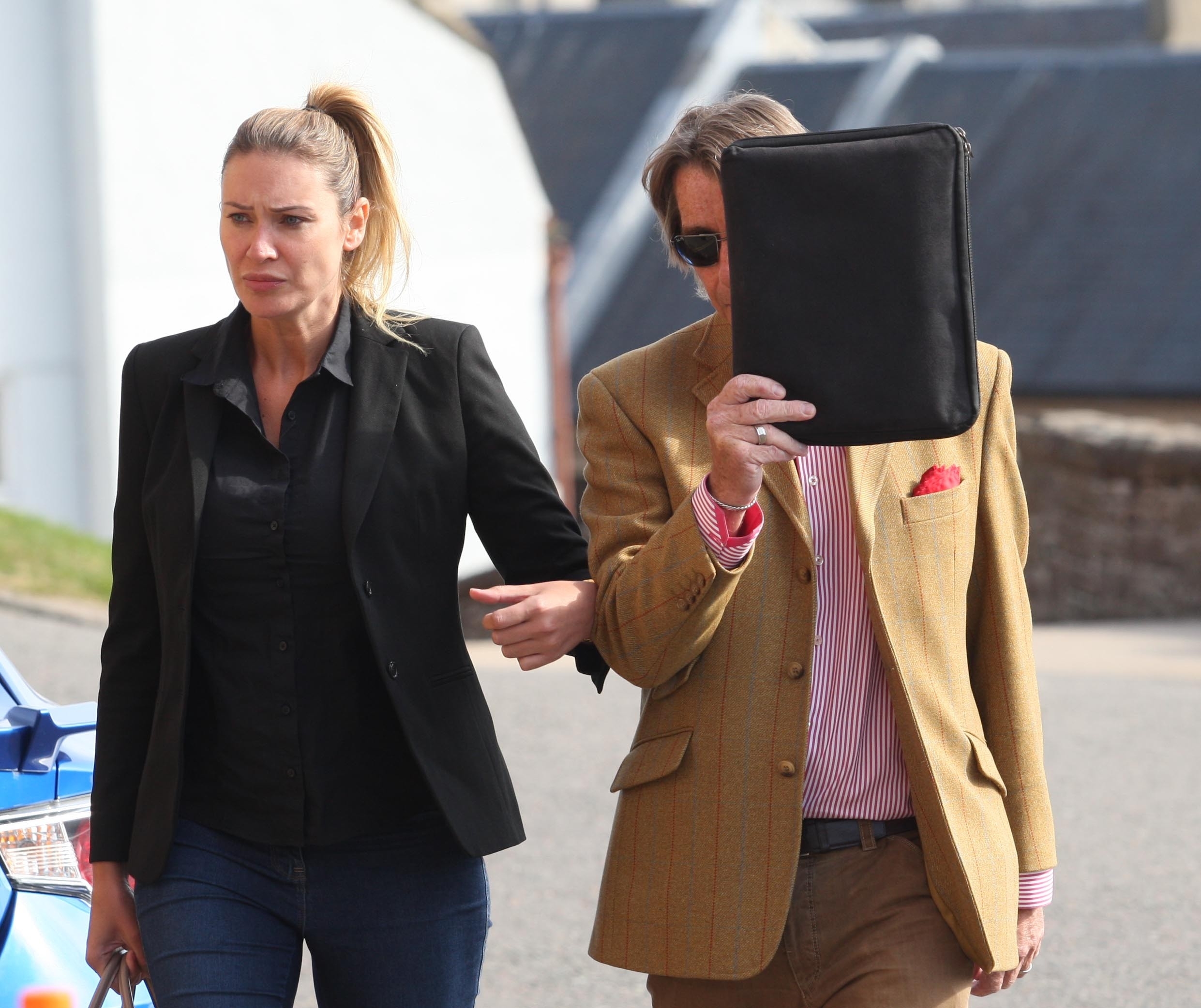 Mike Ramsay and wife Gemma arriving at Inverness Sheriff Court