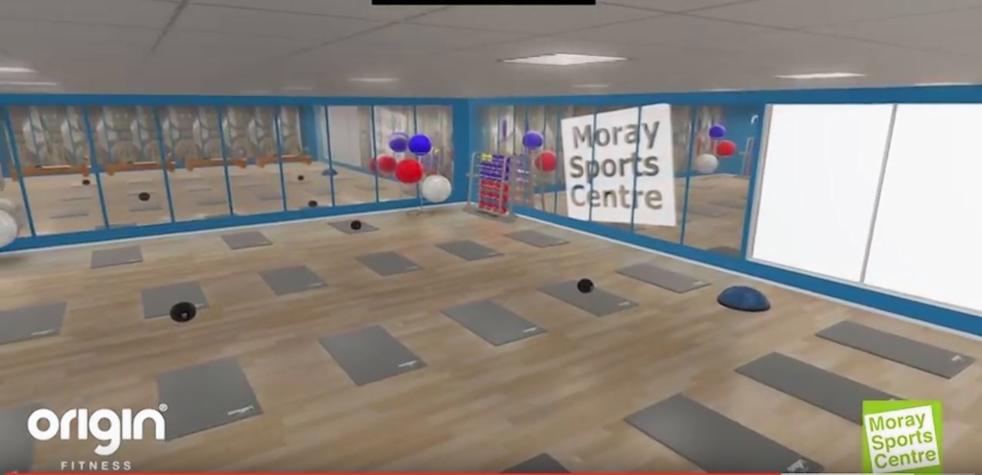 The mind and body studio has been designed for yoga, pilates and ballet.