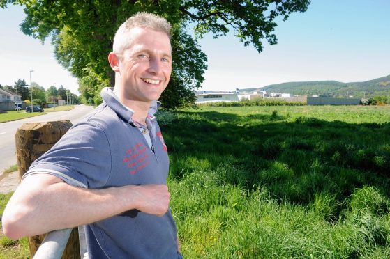 The Rev Scott McRoberts at the site where his congregation hope to build a church