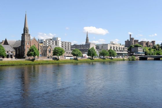 Sunshine over the River Ness. Picture by Sandy McCook.