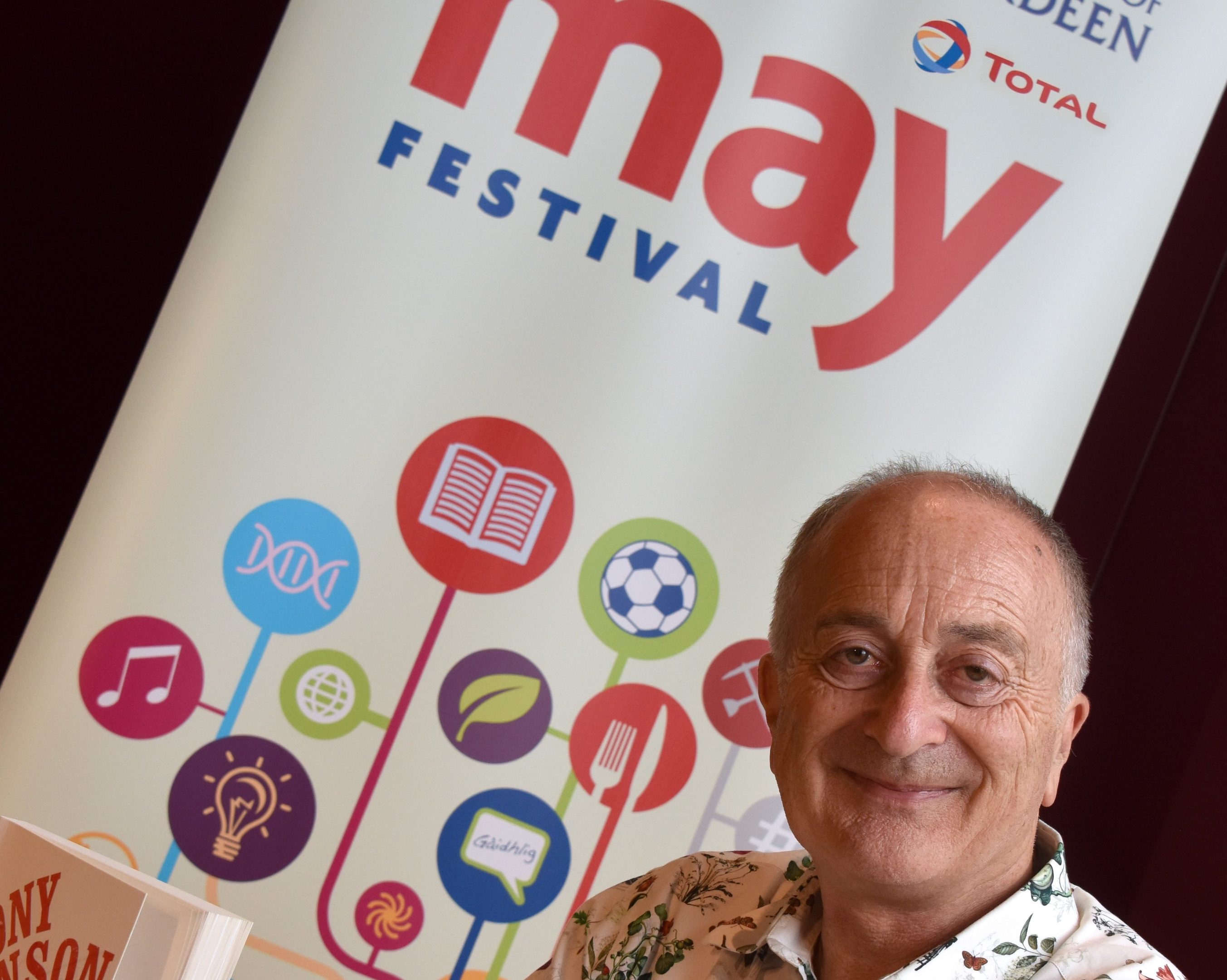 Sir Tony Robinson was among the guest speakers at the May Festival