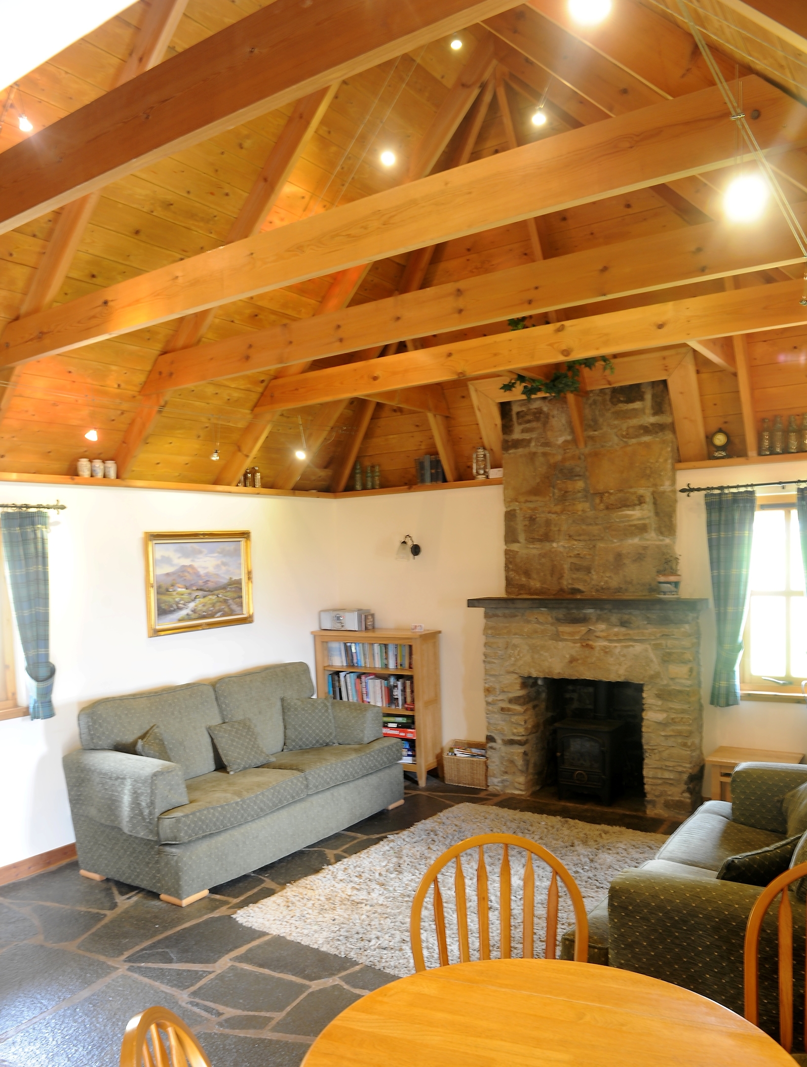 Picture by SANDY McCOOK  27th April '17 Your Home. Mary and Drew Sim of Mary's Thatched Cottages, Elgol, Skye which is for sale and includes their own house plus four thatched self catering cottages.