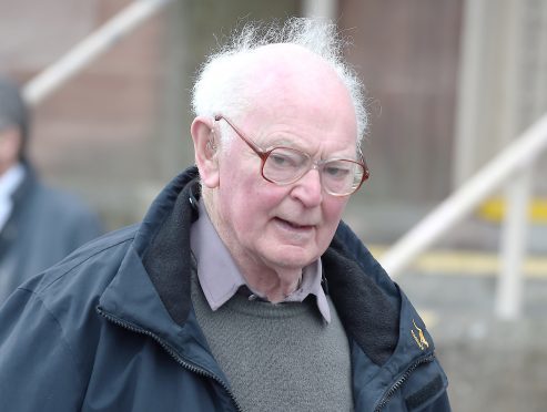 Thomas Seed photographed at Inverness Sheriff Court yesterday on the first day of his trial.