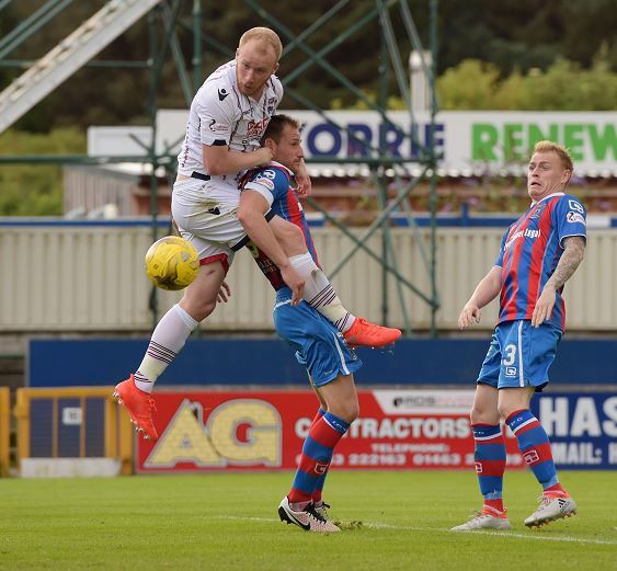 Liam Boyce seals his hat-trick for the Staggies. (Picture: SNS Group/ Sammy Turner)