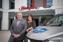 Mike Johnstone, general manager at Hampton by Hilton Aberdeen Westhill, and Sandra Brooks, general manager at Hampton by Hilton Aberdeen Airport