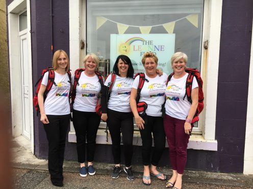 L-R: Chrisetta Mitchell, Jimina MacLeod, Chrisell MacLeod, Mina Nicolson and Donna Barden