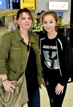 Susan Main and daughter Rachel were at the Ariana Grande concert in Manchester.