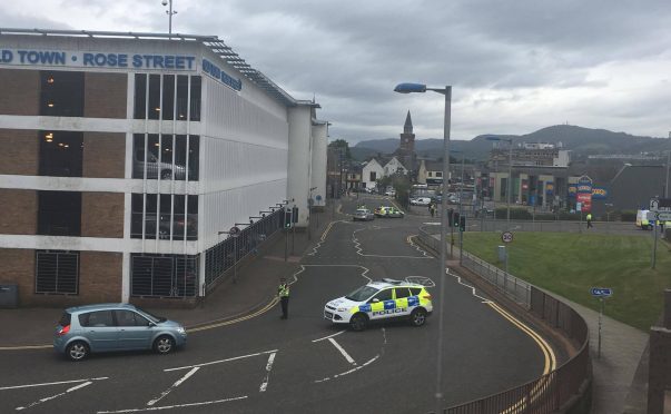 The scene of the incident in Inverness
