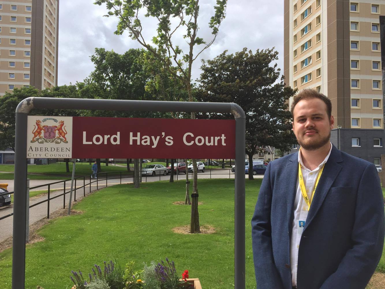 Alex McLellan at Lord Hay's Court, picture by Saskia Harper