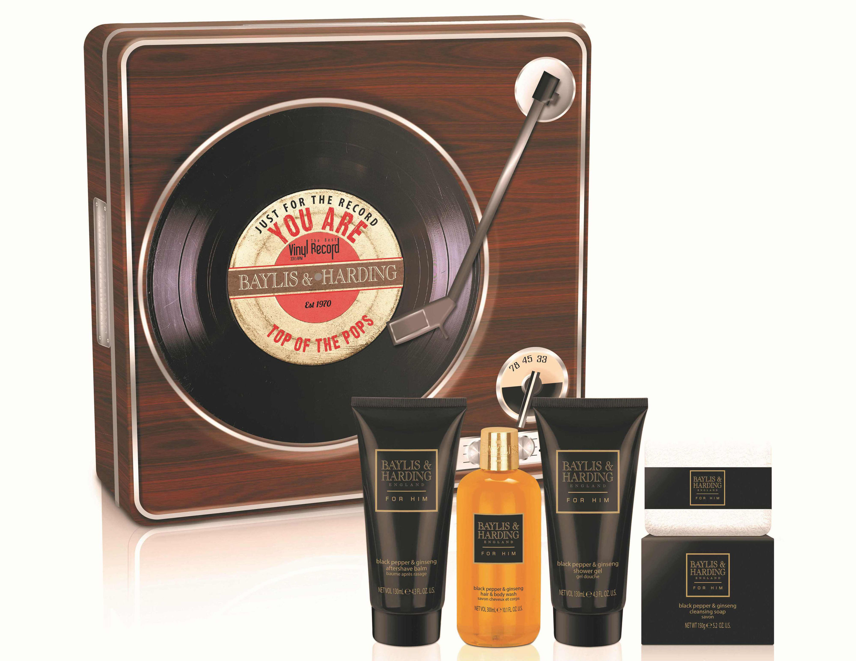 Baylis and Harding Retro Record Player Gift Set, available from House of Fraser. See PA Feature BEAUTY Grooming. Picture credit : PA Photo/Handout. 