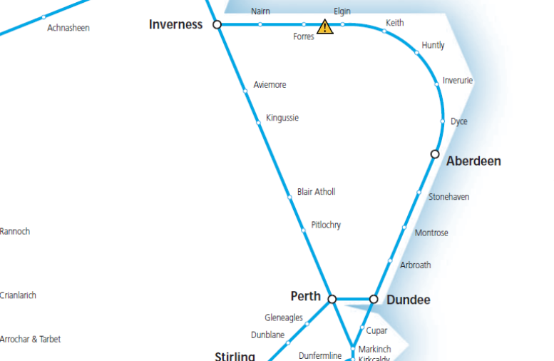 A map of the disruption (Scotrail)